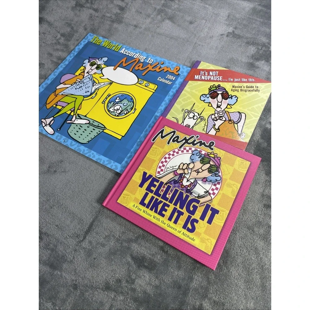 VTG Hallmark Gift Books Maxine 2004 Calendar Not Menopause Lot of 3 Humor HB/TPB